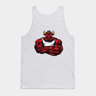 Strong Like Bull Bodybuilding, Weightlifting Gym T-Shirt Gift Tank Top